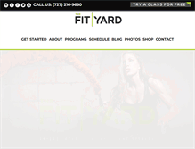 Tablet Screenshot of fityard.com